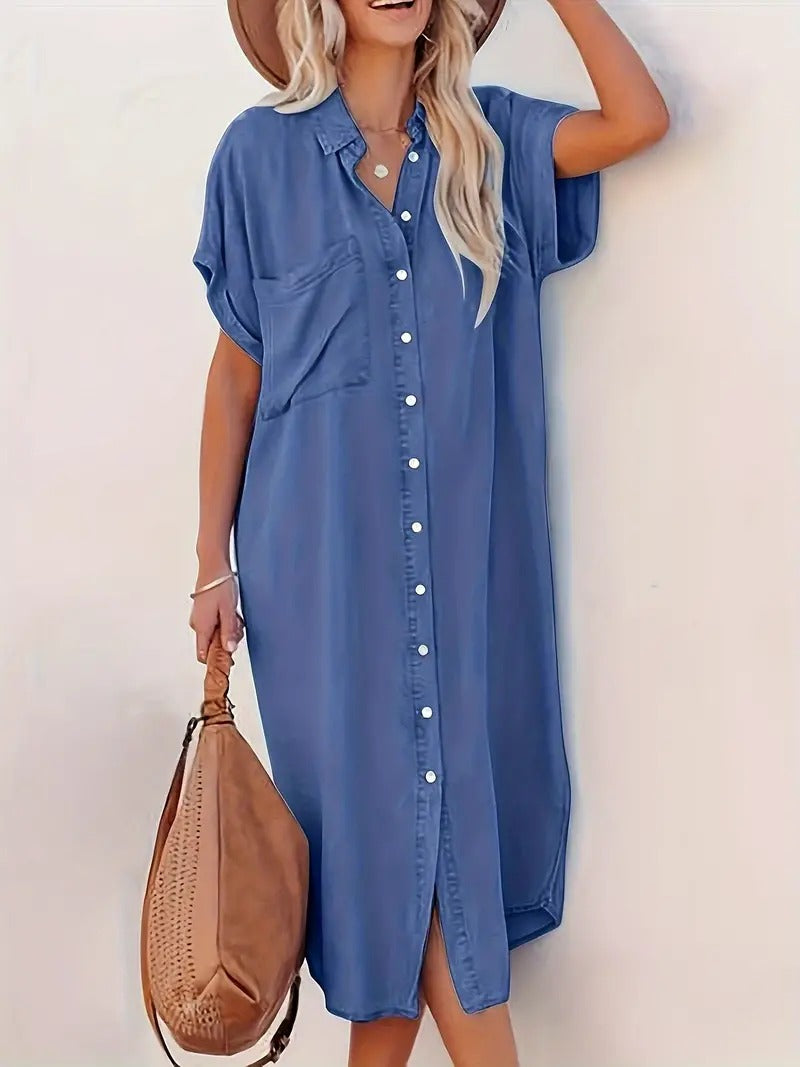 Samira-Shirt dress with fixed
