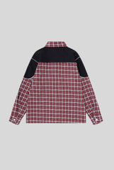 Crest Script Embroidered Plaid Long Sleeve Shirt