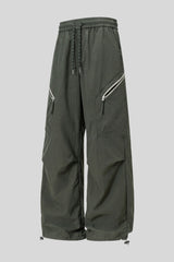 Zip Pocket Technical Wide Leg Pants