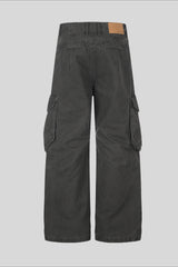 Studded Pocket Wide Leg Cargo Pants
