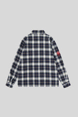 Checkerboard Photo Script Plaid Long Sleeve Shirt