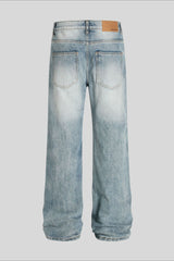 Distressed Ripped Micro Flare Jeans