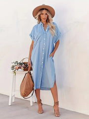 Samira-Shirt dress with fixed