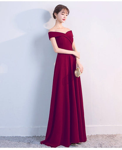 Ella Elegant off-the-shoulder gown