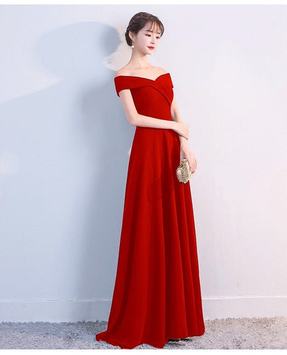 Ella Elegant off-the-shoulder gown