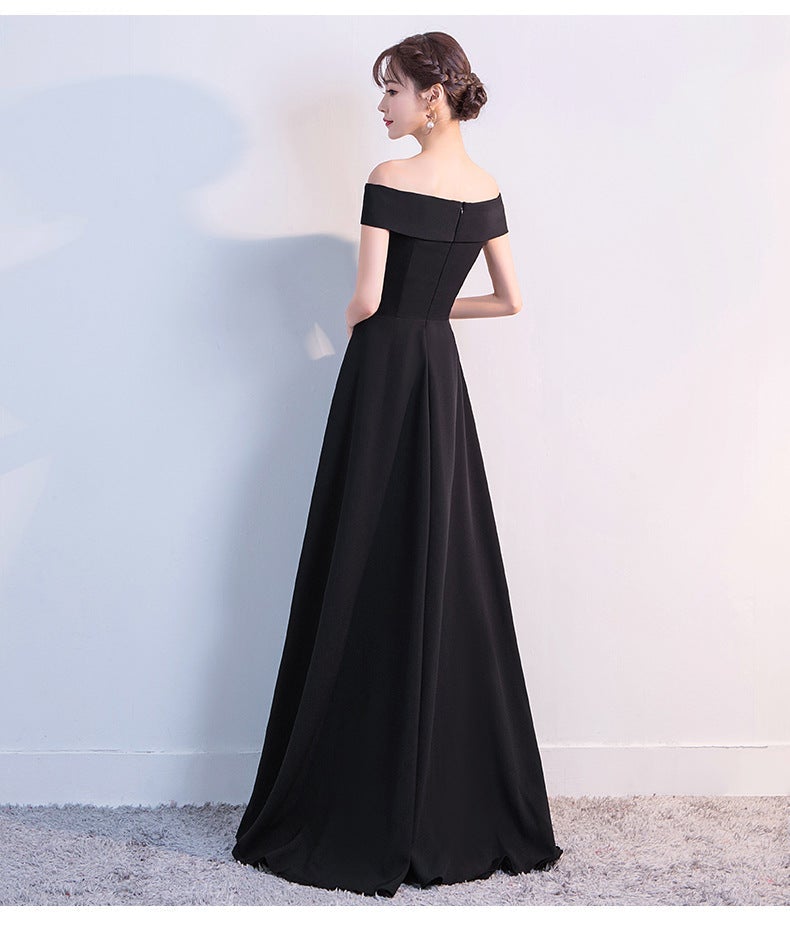 Ella Elegant off-the-shoulder gown