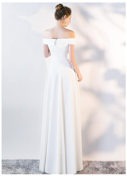 Ella Elegant off-the-shoulder gown