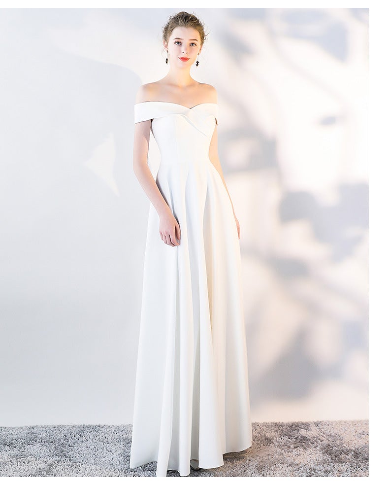 Ella Elegant off-the-shoulder gown