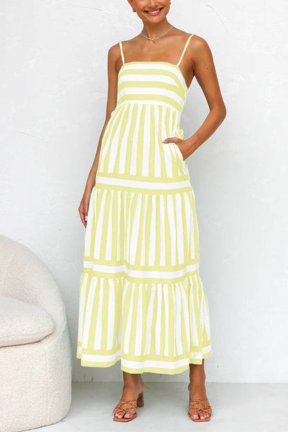 Color Block Maxi Dress