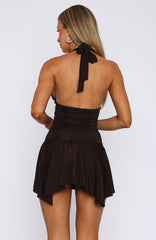 Use Somebody Mini Dress Chocolate
