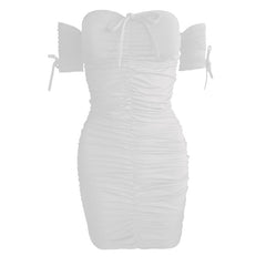 All My Heart Charming Ruched Mini Dress