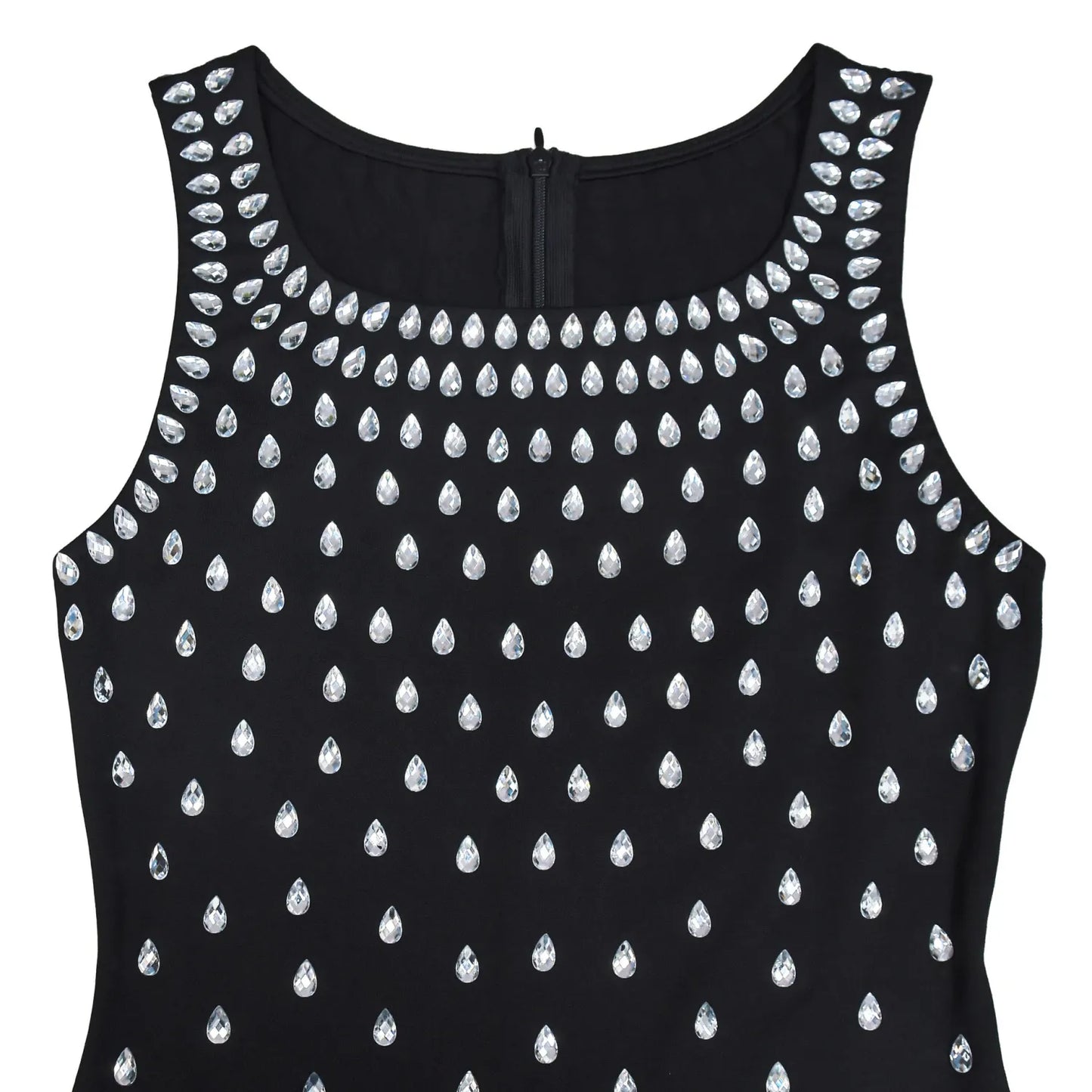 Rhinestone Sleeveless Hip Dress