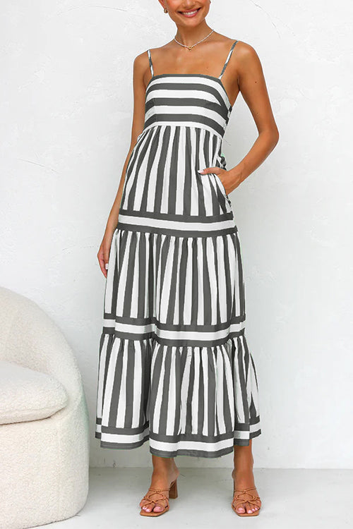 Color Block Maxi Dress