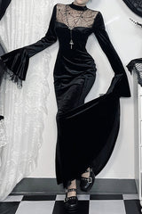 Spider Lace Gothic Dress