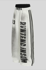 Tie Dye Typography Wide Leg Sweatpants