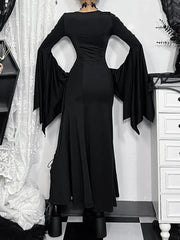 Dress Hollow Blaze Sleeve Tall Waist Maxi Garb