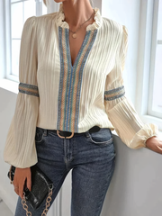Oliana - Lacy Boho Chic Blouse