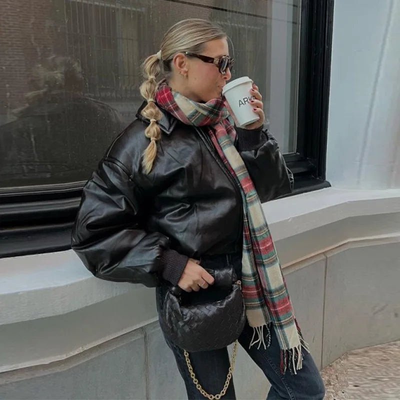 Red Plaid Vintage Classic Scarf For Women Scarfs-L