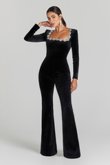 Tyla - Neck-Detail Solid Jumpsuit
