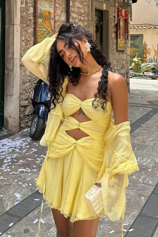 Golden Rings Short Dress