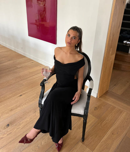 Sexy V Neck Backless Hooded Fitted Maxi Dress