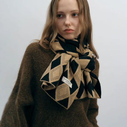 Autumn Winter Cashmere Two Color Shawl Scarf for Women