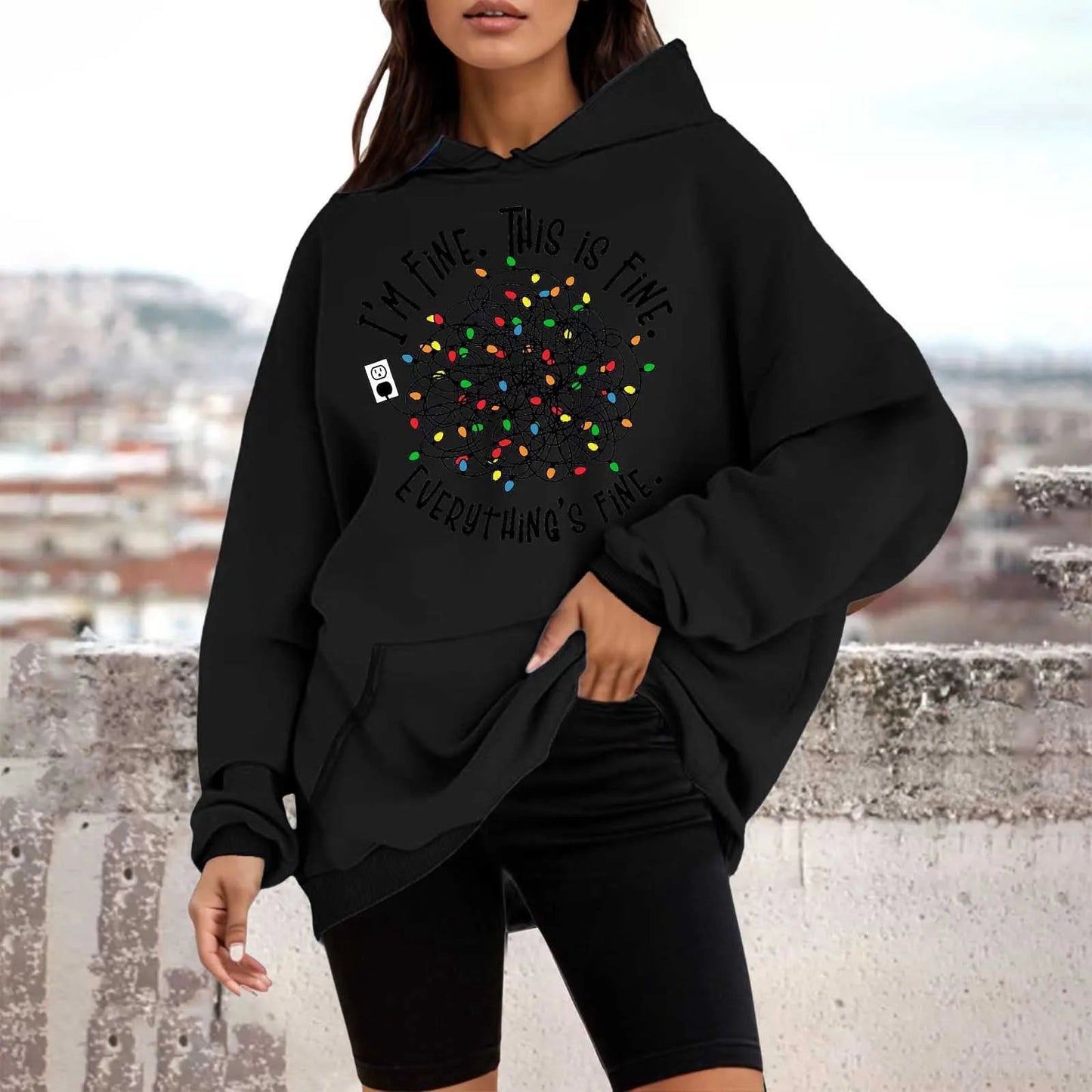 Christmas Tree Crewneck Pullover Hoodie - Autumn Collection