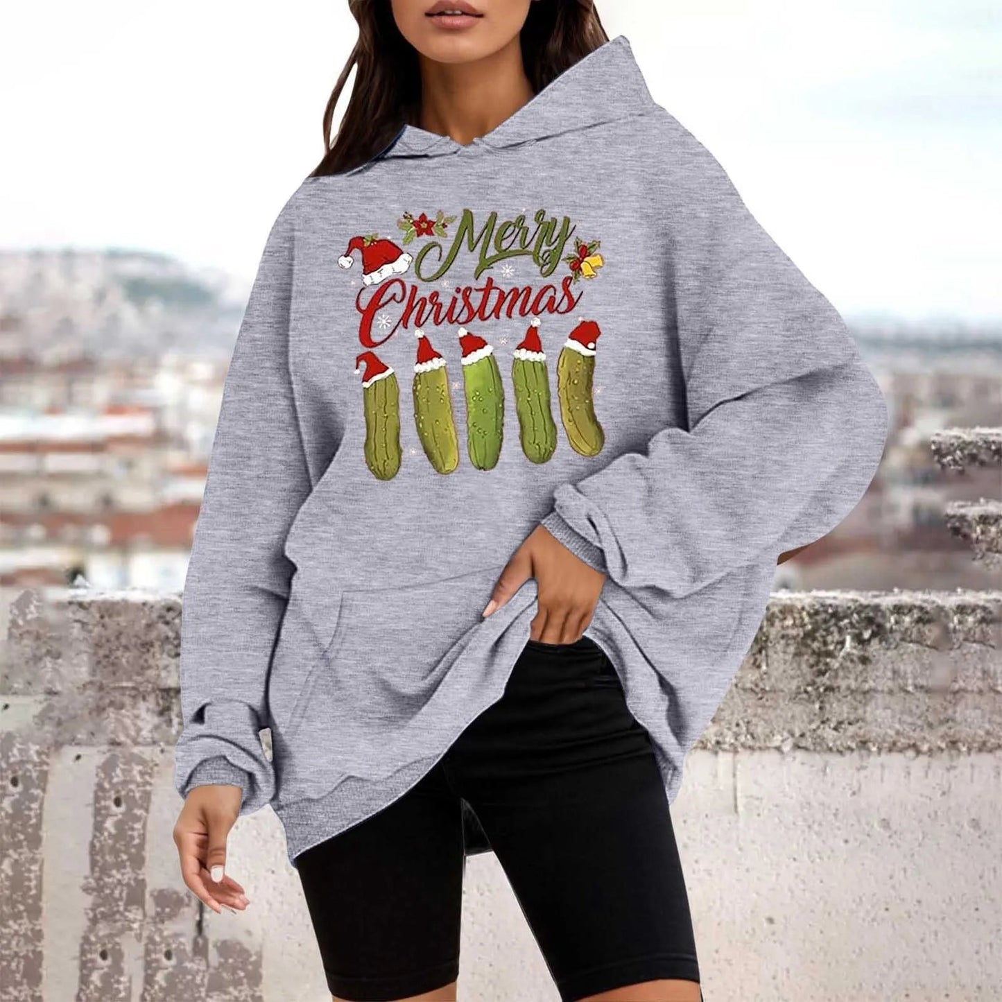 Christmas Tree Crewneck Pullover Hoodie - Autumn Collection