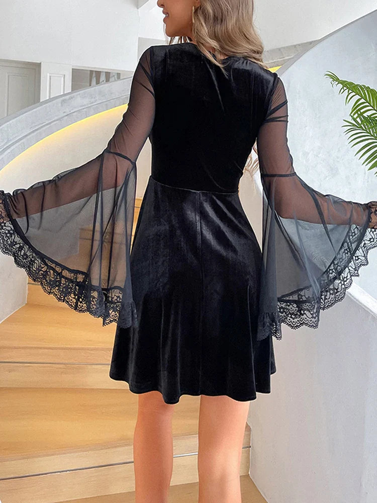 Soft Mesh Flare Small Dress