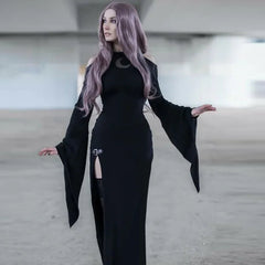 Trumpet Sleeve Lunar Maxi Dress