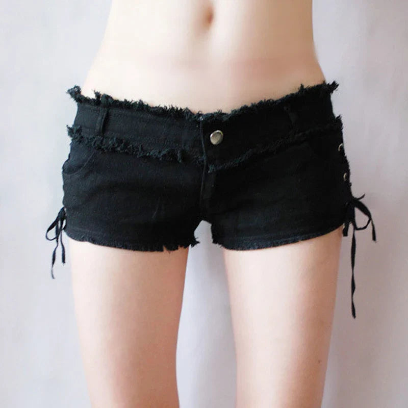 Fringe Low Ascend Denim Short WHITE / S