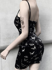 Thin Strap Backless Tiny Dress