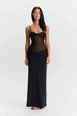 Detachable Straps Maxi Dress