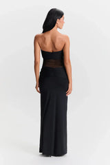 Detachable Straps Maxi Dress