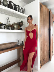 Lola | Shoulder Strap Cut-Out Maxi Dress