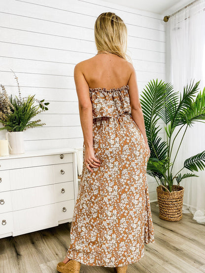 Tube Layered Floral Dress