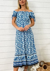 Sleeve Boho Print Dress