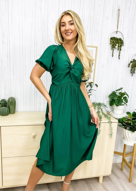 Classic Puff Sleeve Dress