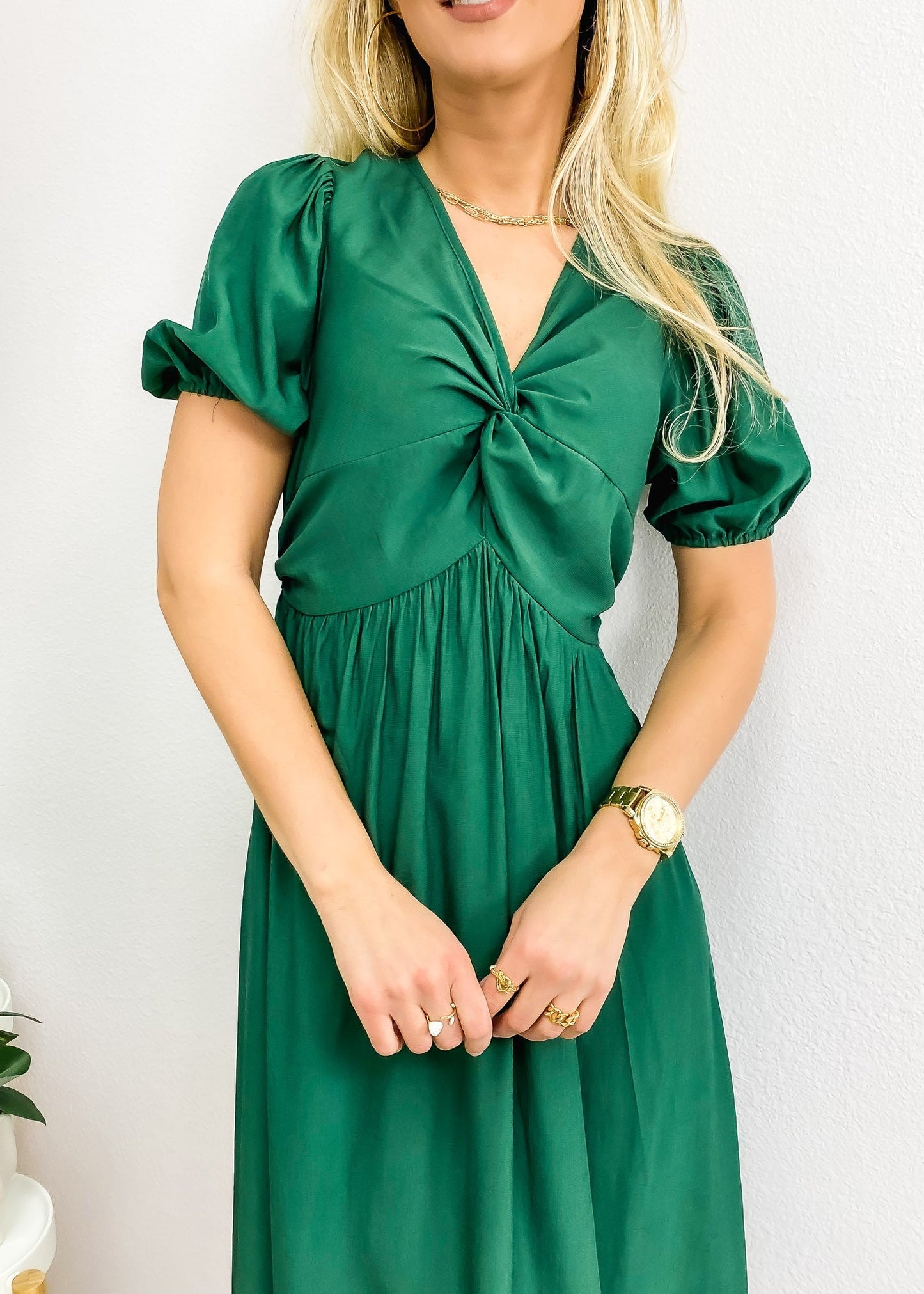Classic Puff Sleeve Dress