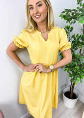 V Polka Dot Dress