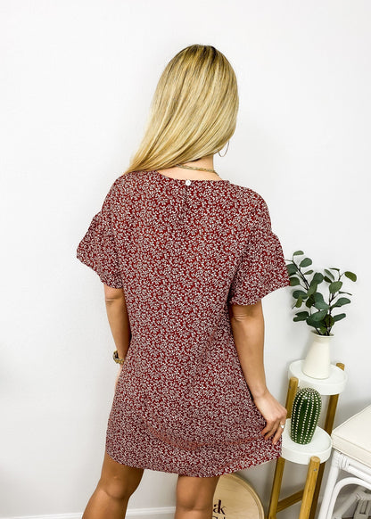 Floral Bell Sleeve Dress