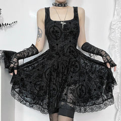 Soft Frilled Small Dress Black / S