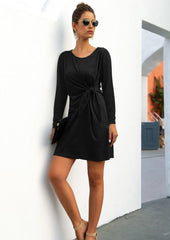 Color Twist Knot Dress