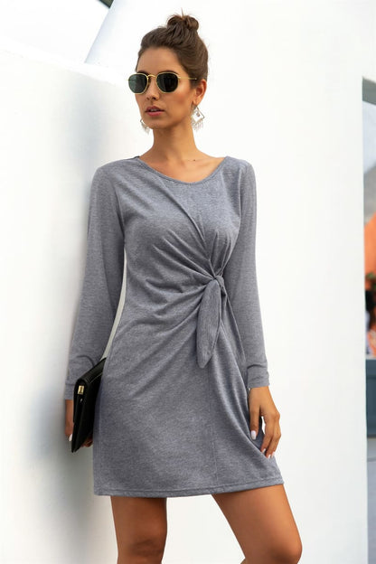 Color Twist Knot Dress