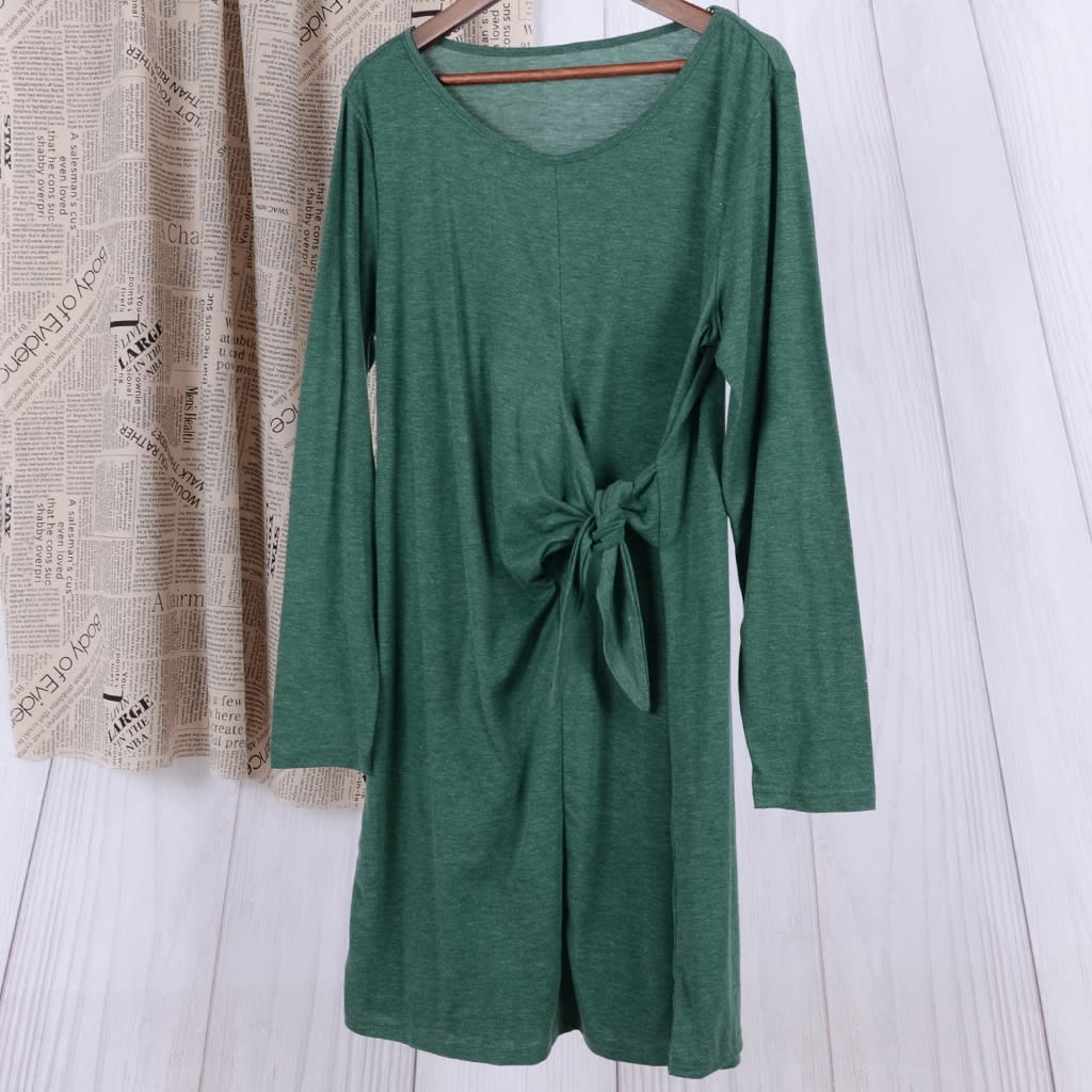Color Twist Knot Dress