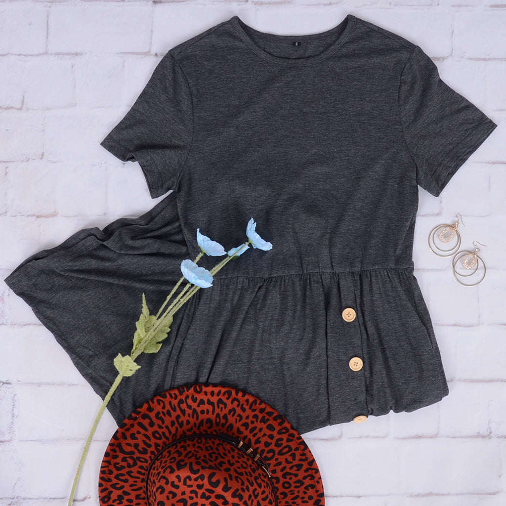 Button Down Layering Dress