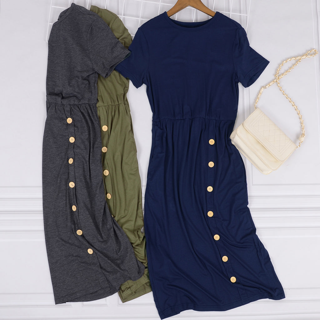 Button Down Layering Dress