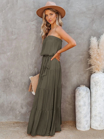Tube Maxi Tiered Dress