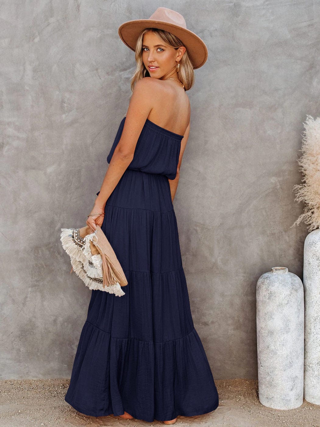 Tube Maxi Tiered Dress
