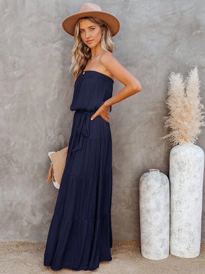 Tube Maxi Tiered Dress
